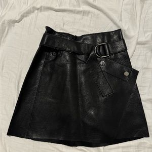 Zara faux leather skirt